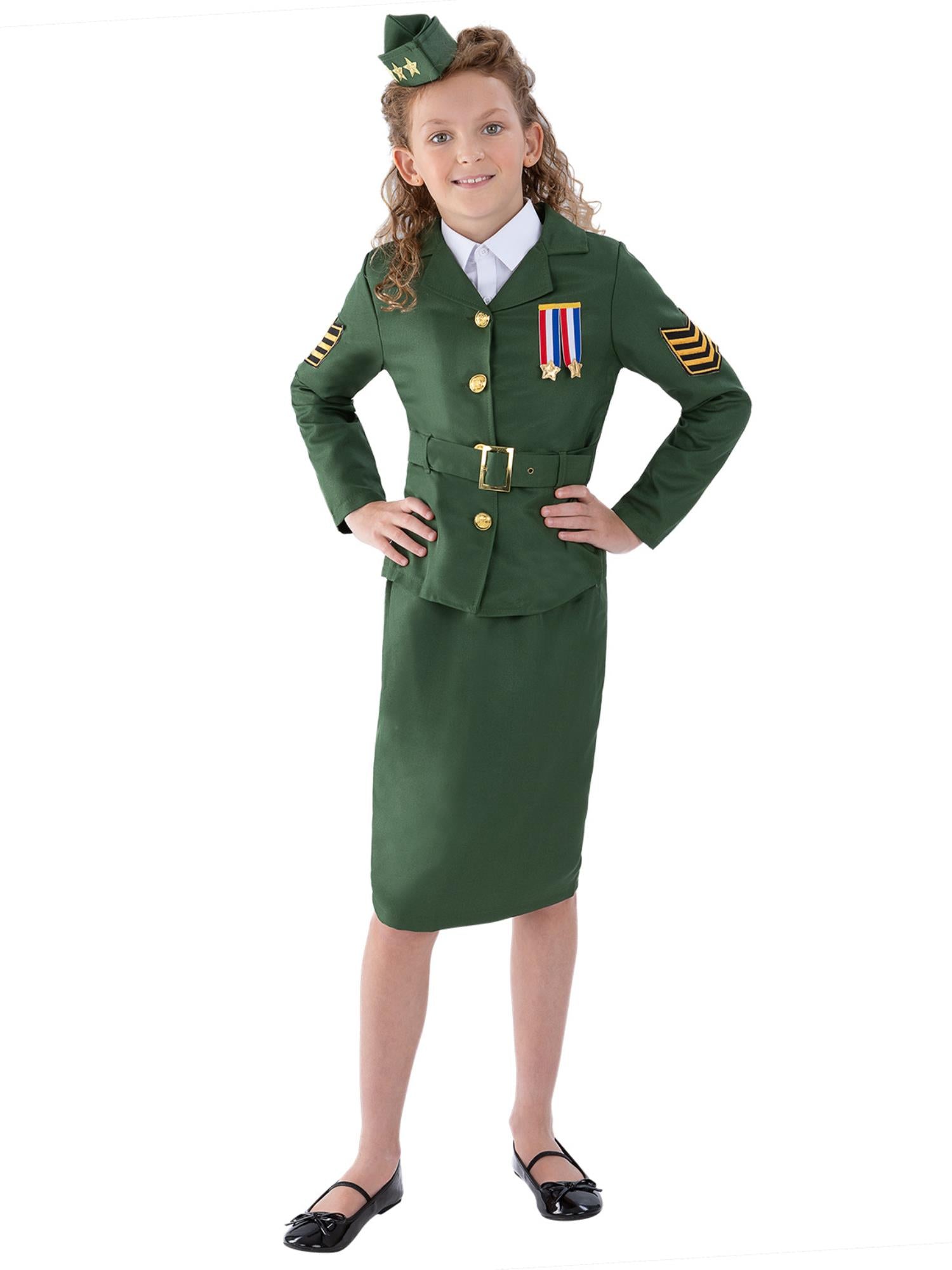 smiffys-fever-41104-armee-kost-m-m-dchen-khaki-m image 1