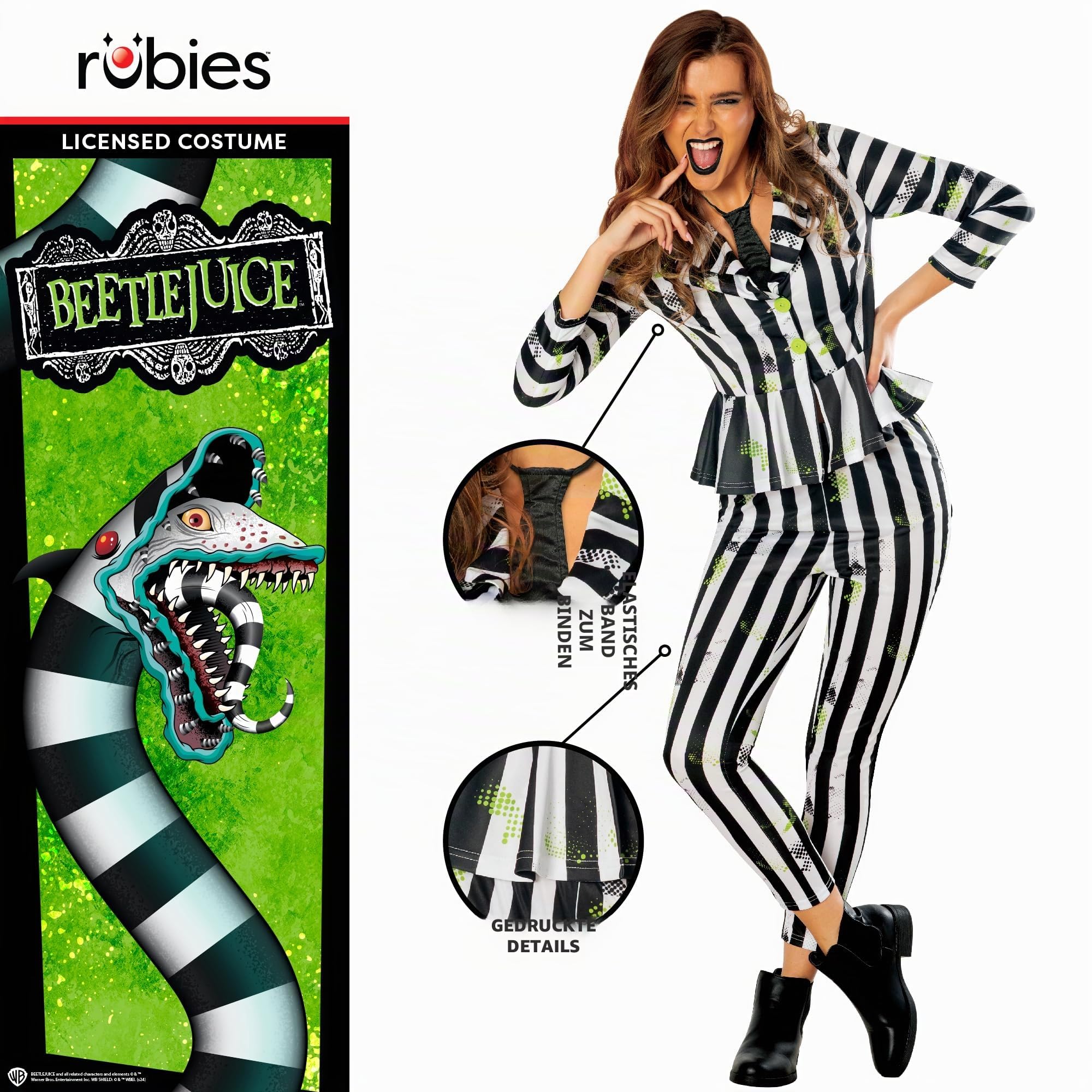 rubie-s-deluxe-beetlejuice-damenkost-m-gr-e-14-16-lizenz image 4