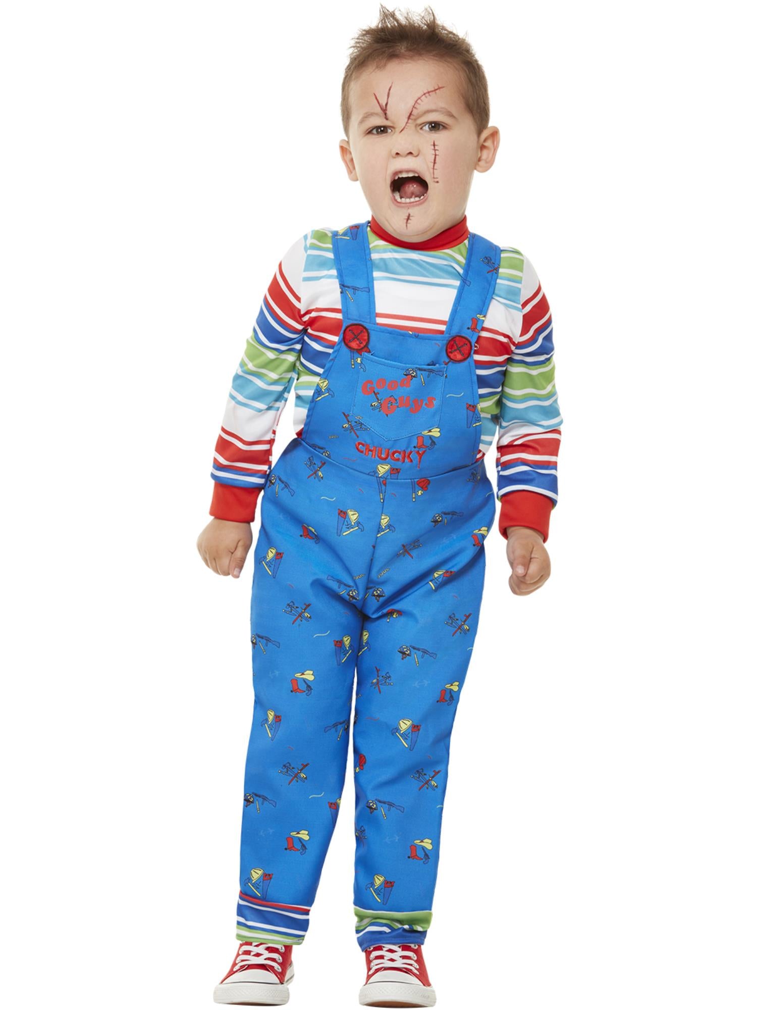 smiffys-fever-toddler-chucky-kost-m-blau-1-4-jahre-lizenz image 1