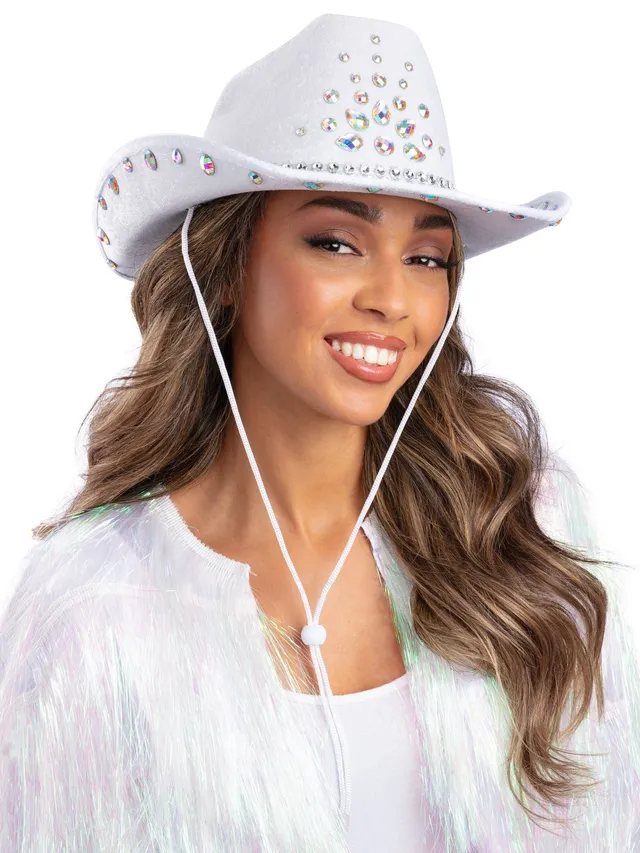 smiffys-fever-cowboyhut-wei-strass-damen-einheitsgr-e image 1