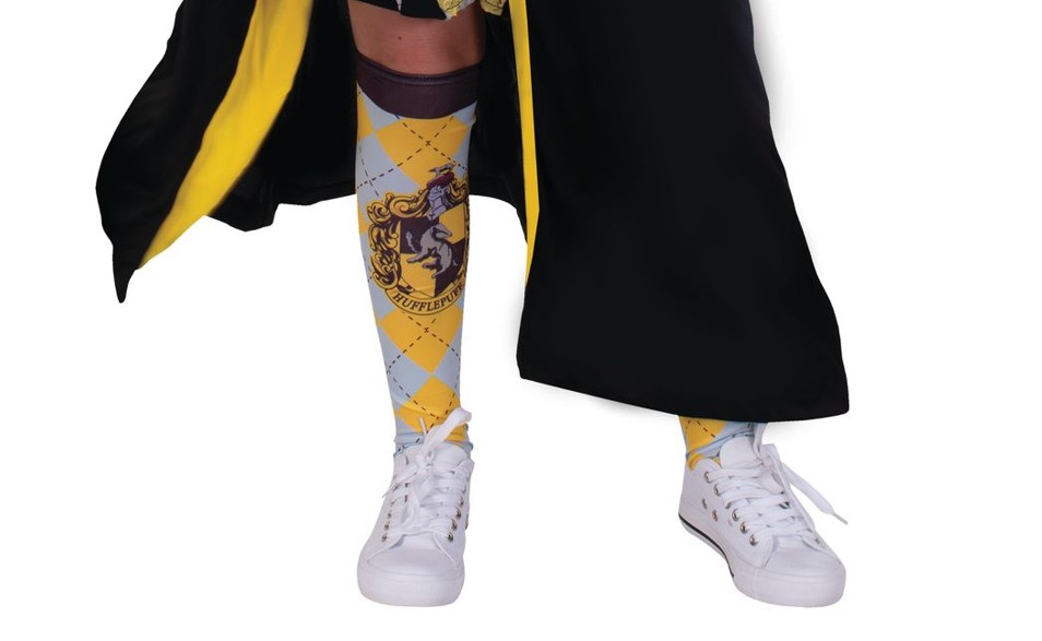rubies-poufsouffle-zauberer-kost-m-schwarz-gelb-hufflepuff-robe image 3