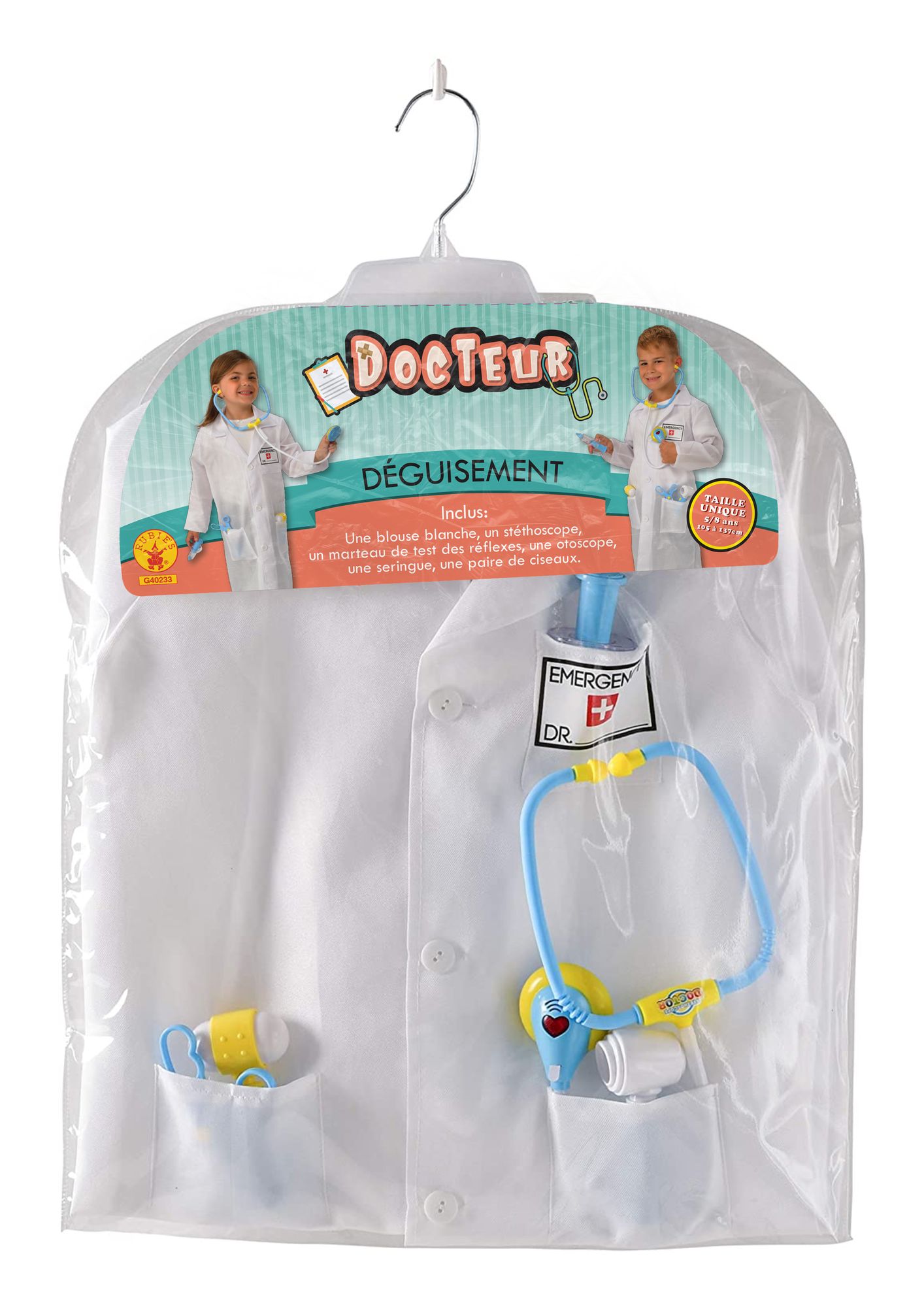 rubies-arzt-kost-m-set-top-stethoskop-kinder image 2