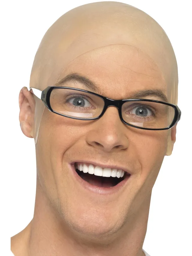 smiffys-fever-bald-skin-head-glatzenkappe-latex-haut-einheitsgr image 1