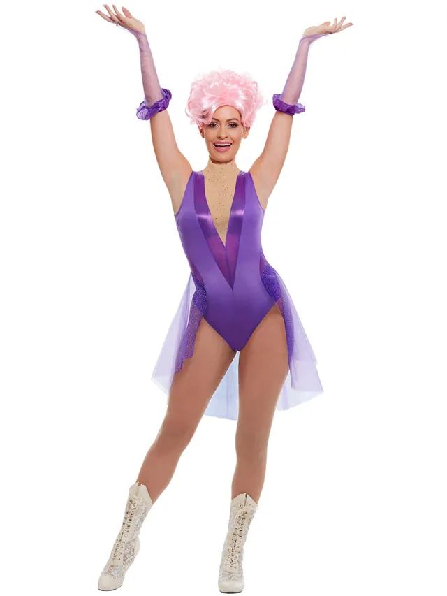 smiffys-fever-trapeze-artist-zirkuskost-m-lila-xs image 1
