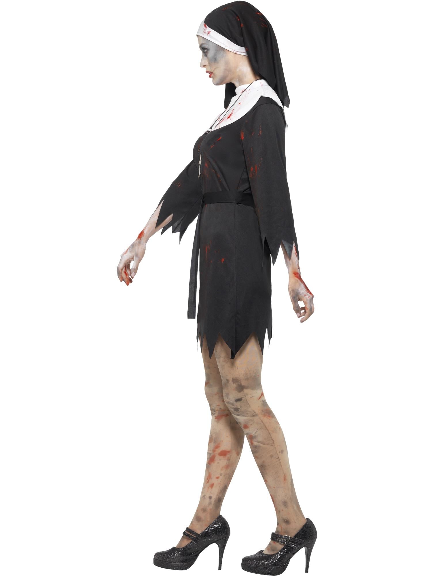 smiffys-fever-zombie-sister-nonnen-kost-m-schwarz-m image 3
