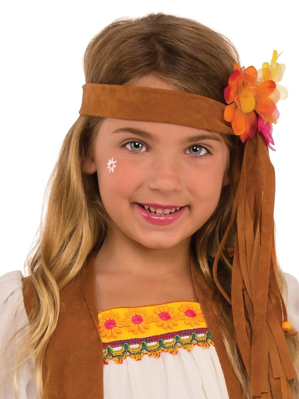 rubie-s-deluxe-blumenkost-m-kinder-hippie-klein-bunt image 2