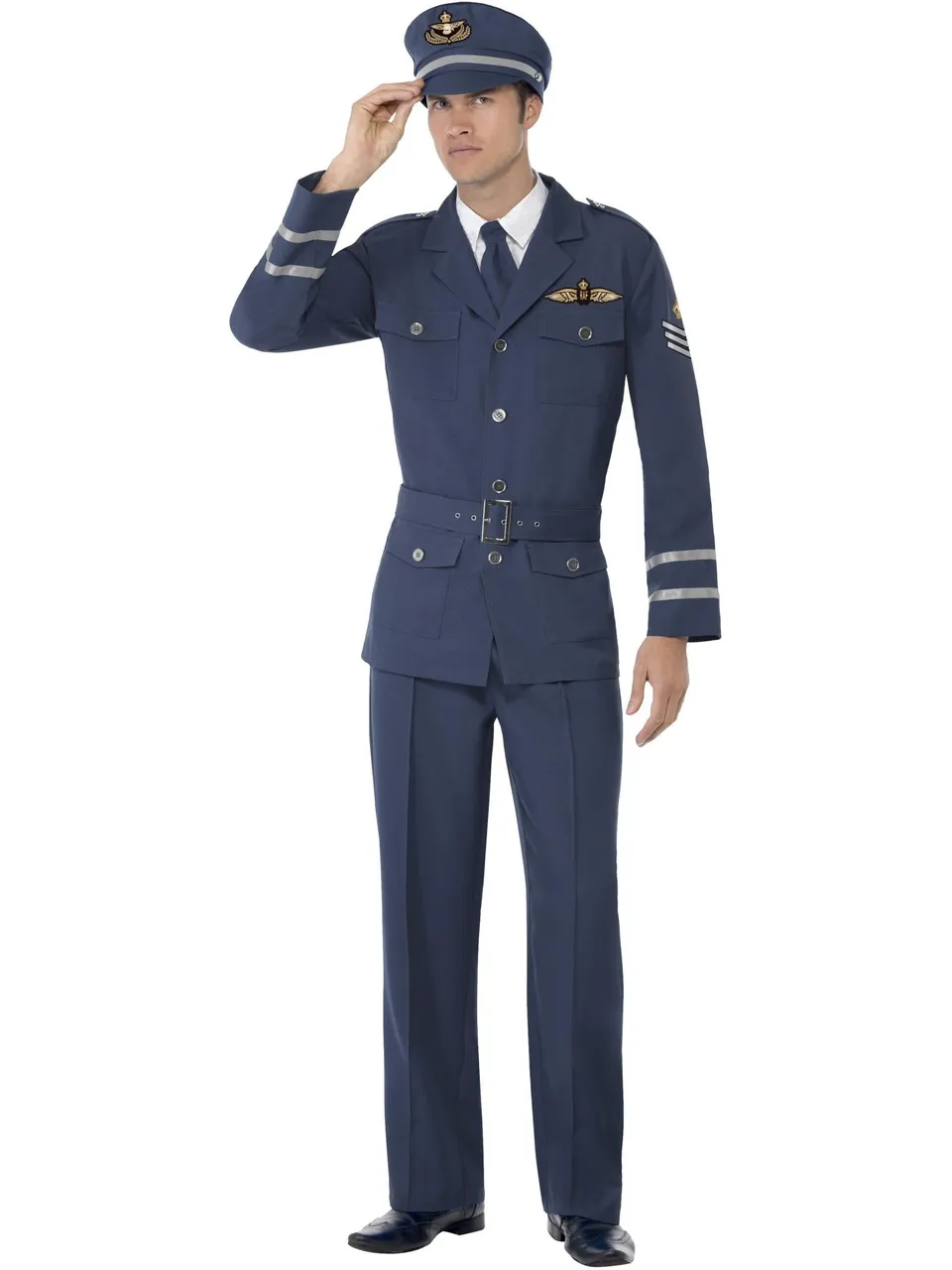 smiffys-fever-ww2-air-force-captain-kost-m-blau-herren image 1