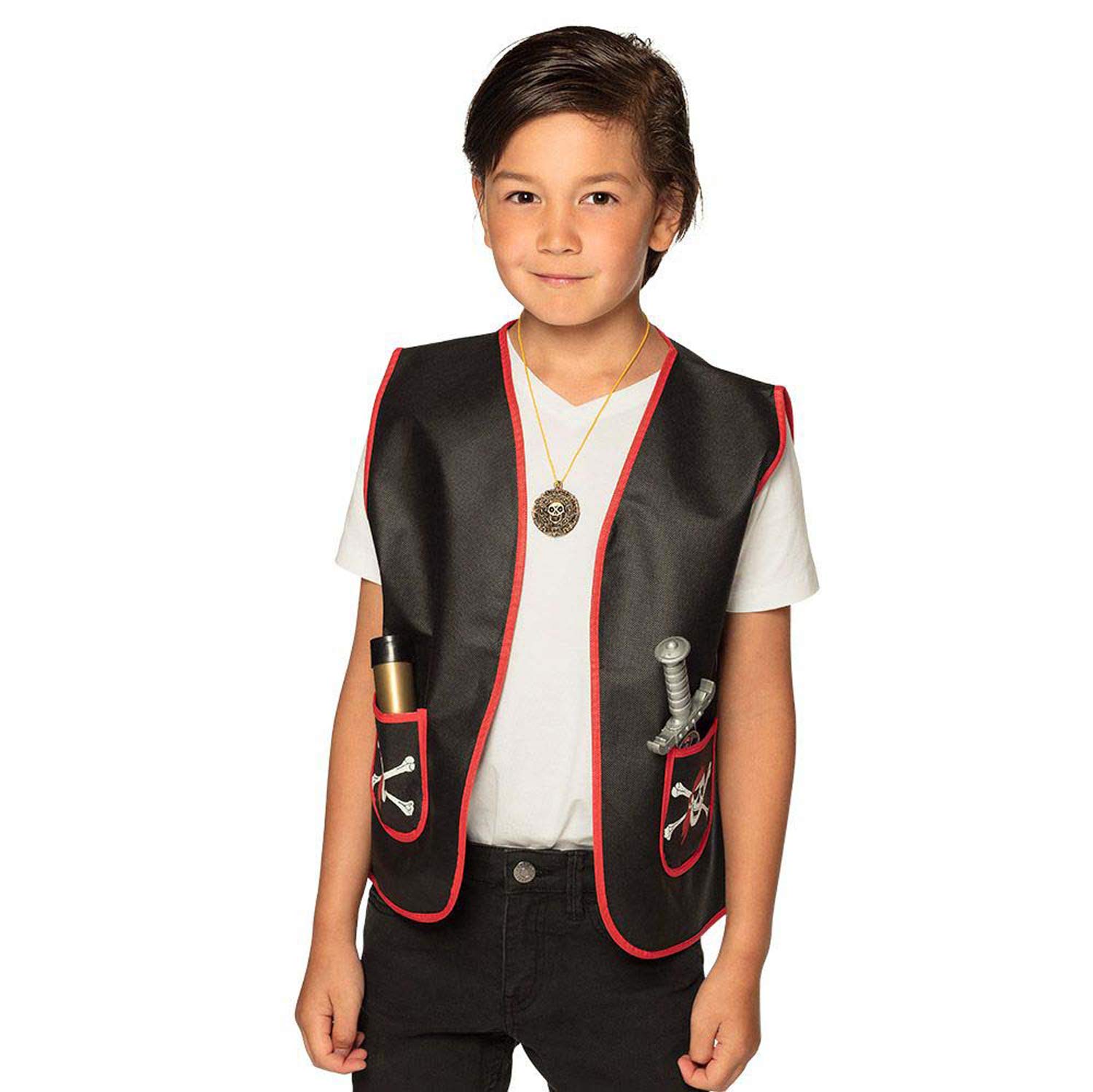 boland-74147-piratenweste-kinder-rot-schwarz-4-7-jahre image 3