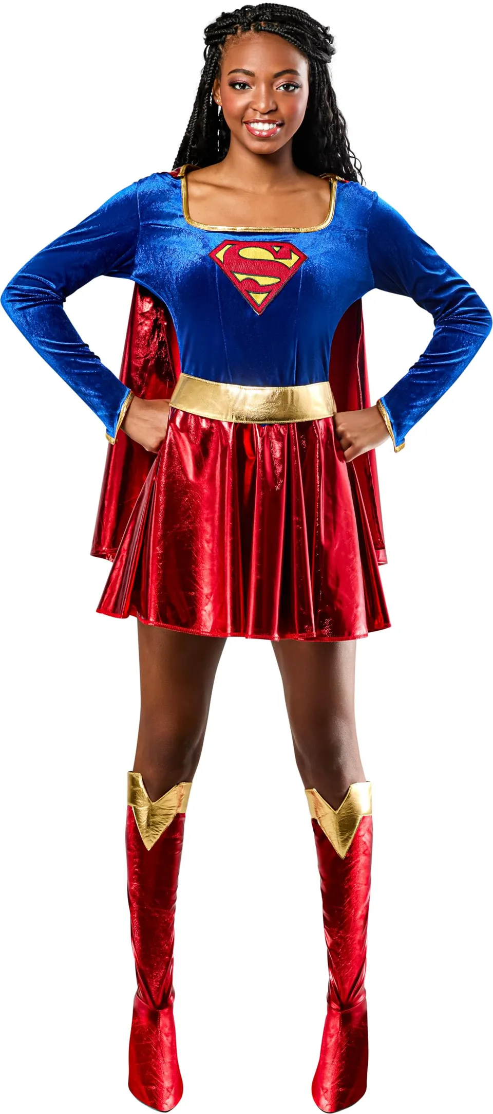 rubie-s-deluxe-supergirl-damenkost-m-gr-e-l-superhelden image 1