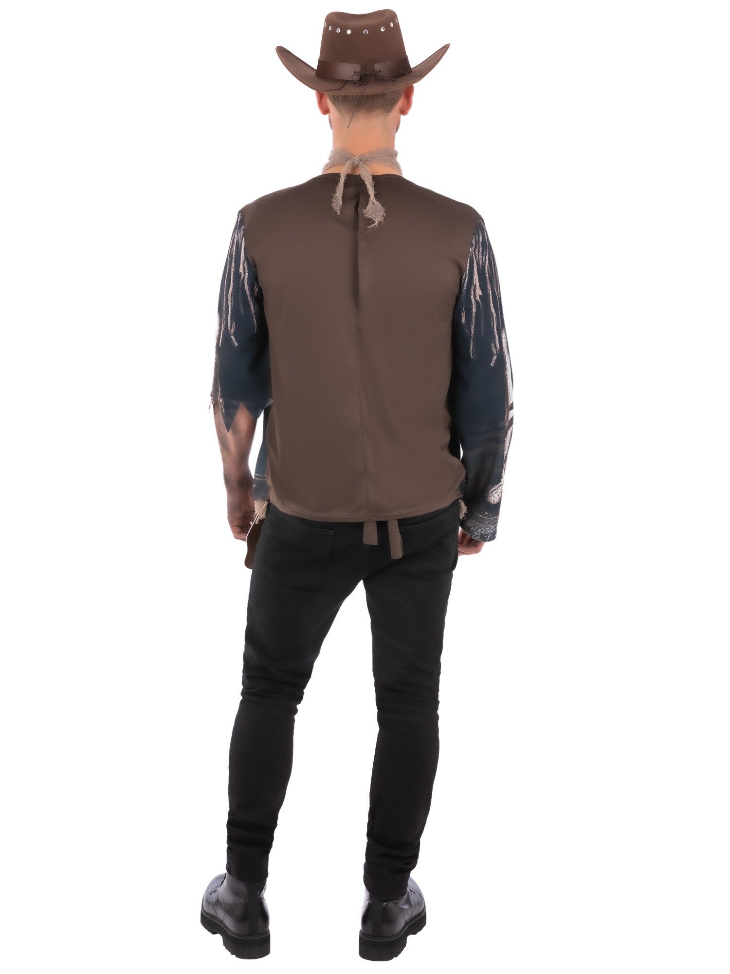 smiffys-fever-skeleton-cowboy-costume-kost-m-schwarz-braun-l image 2