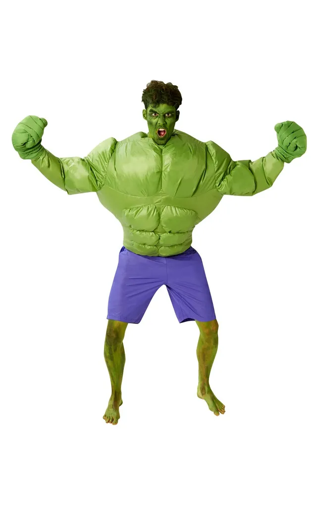 rubie-s-deluxe-marvel-hulk-kost-m-aufblasbar-einheitsgr-e-muskeln image 1