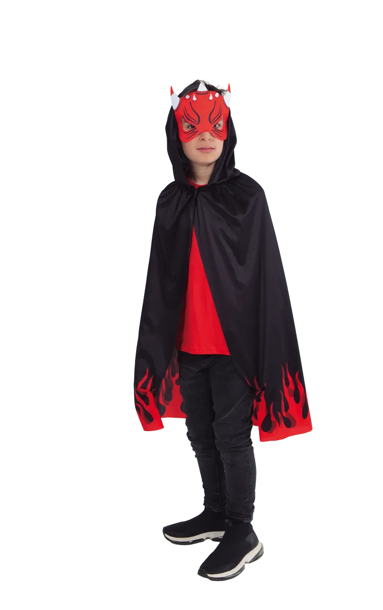 rubies-diablito-super-cape-maske-teufel-kost-m-kinder-3-8-jahre image 1