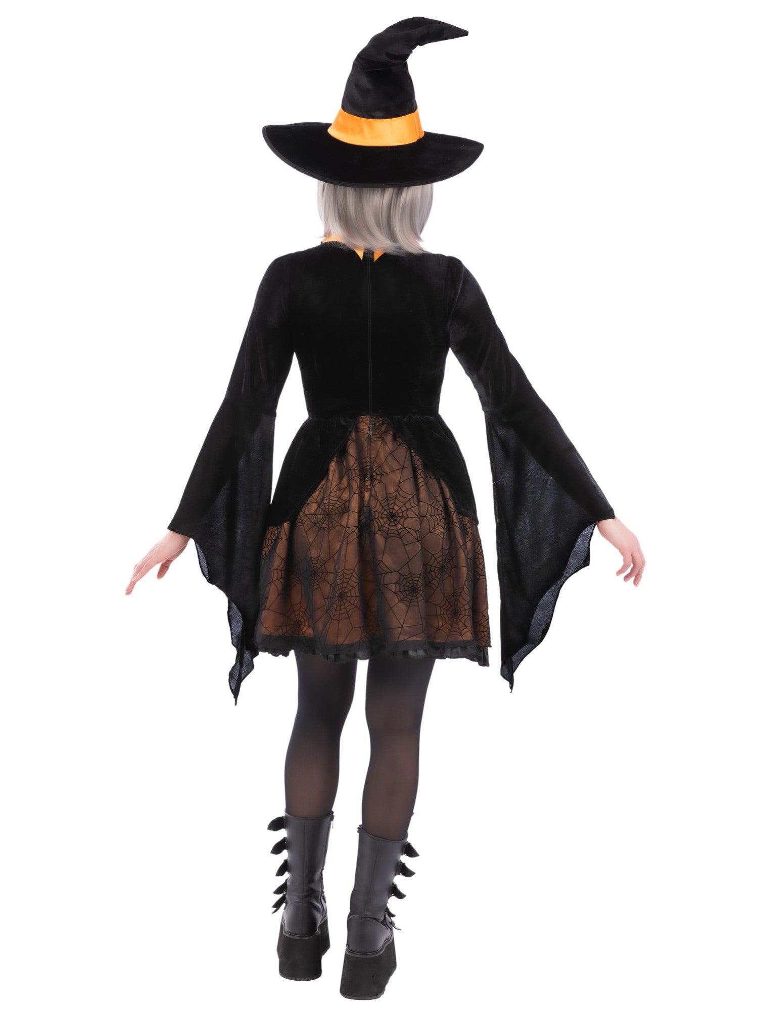 smiffys-fever-spider-witch-hexenkost-m-orange-l image 2