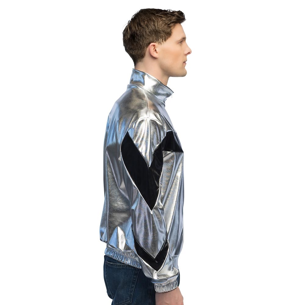boland-cosmic-jacke-metallic-silber-m-l-unisex-trainingsjacke image 2