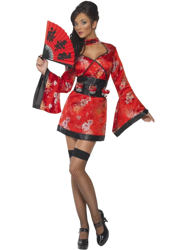 smiffys-fever-vodka-geisha-kost-m-rot-kimono-damen-gr-m image 1