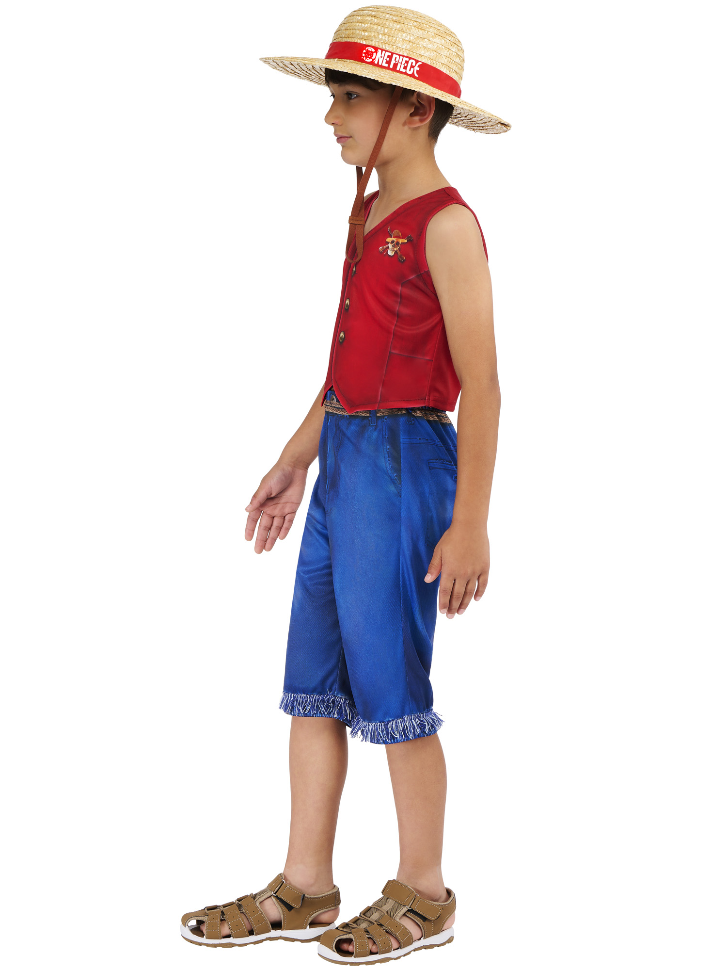 rubies-luffy-kost-m-kinder-classic-one-piece-mit-hut image 5