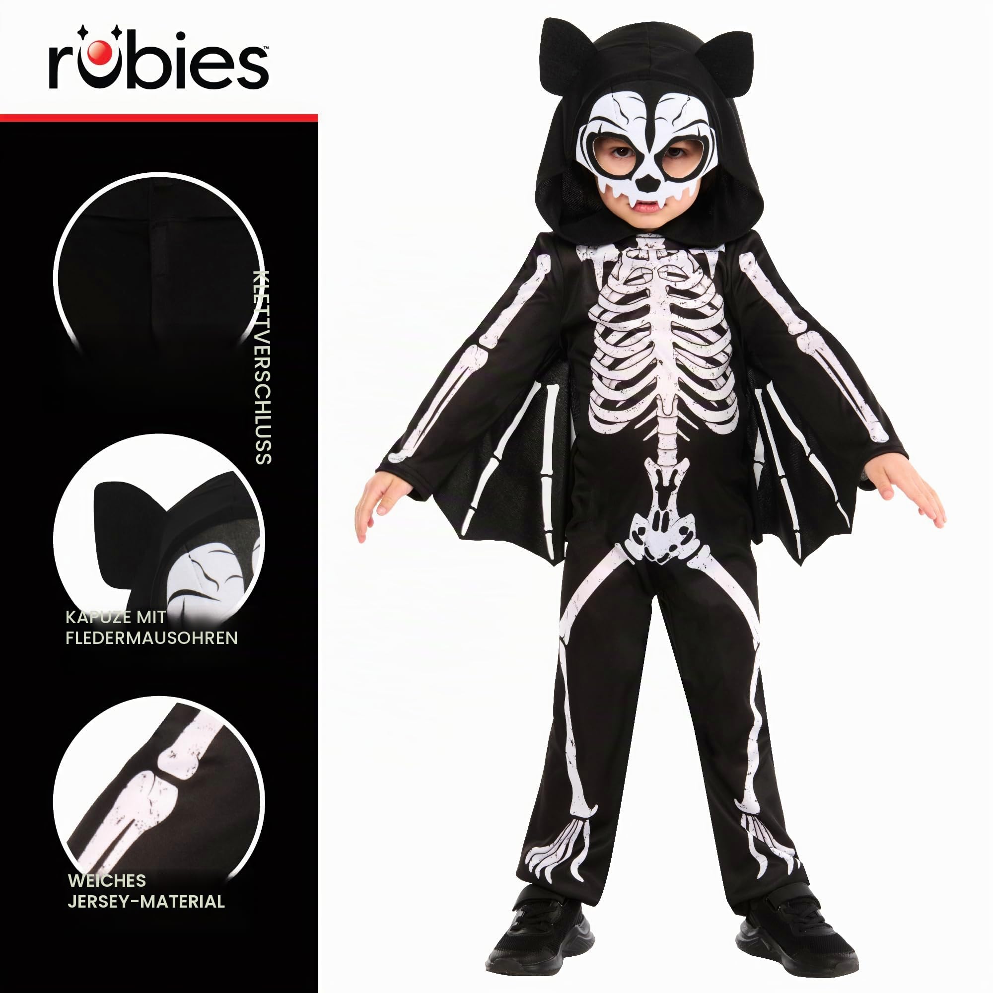 rubie-s-deluxe-skeleton-bat-kinderkost-m-5-6-jahre image 4