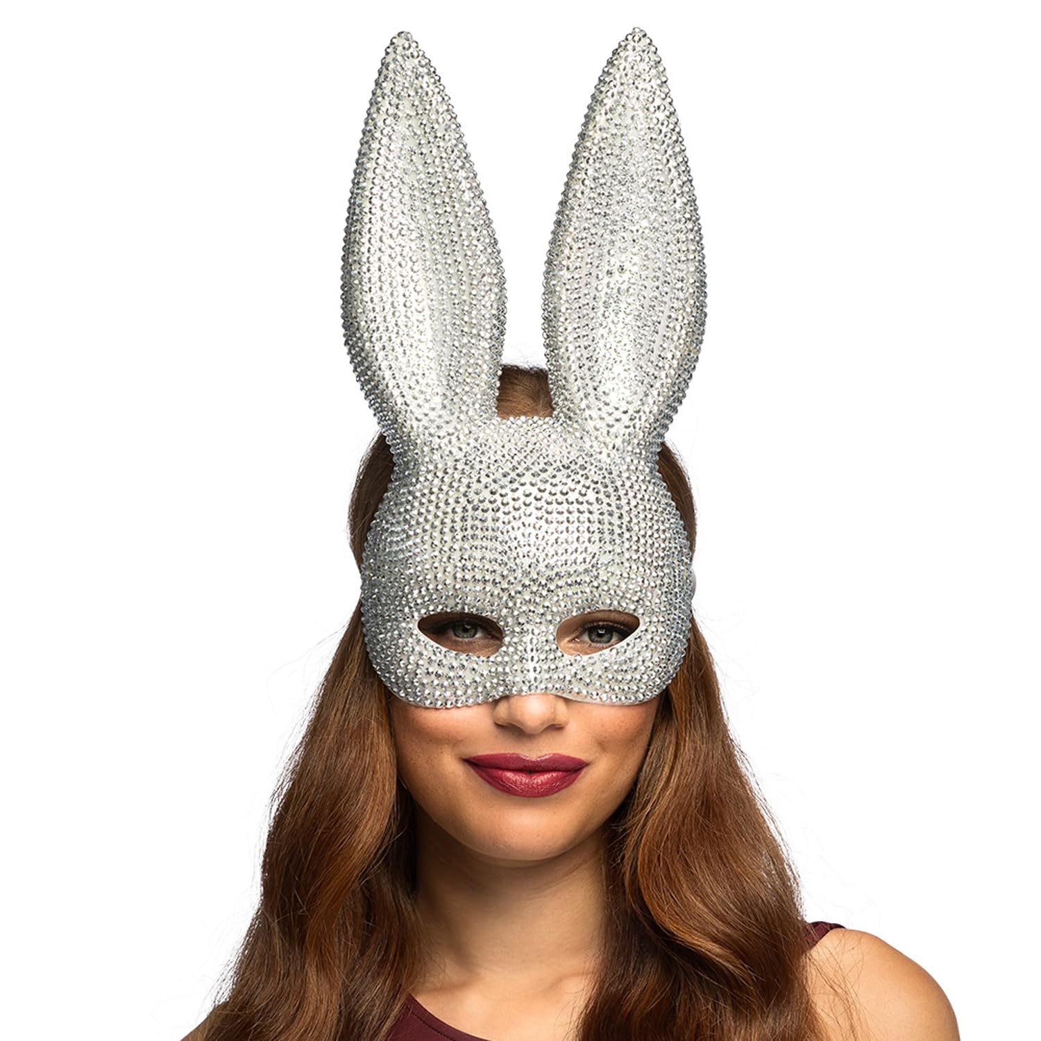boland-00231-bunny-diamant-hasenmaske-strass-schwarz image 1