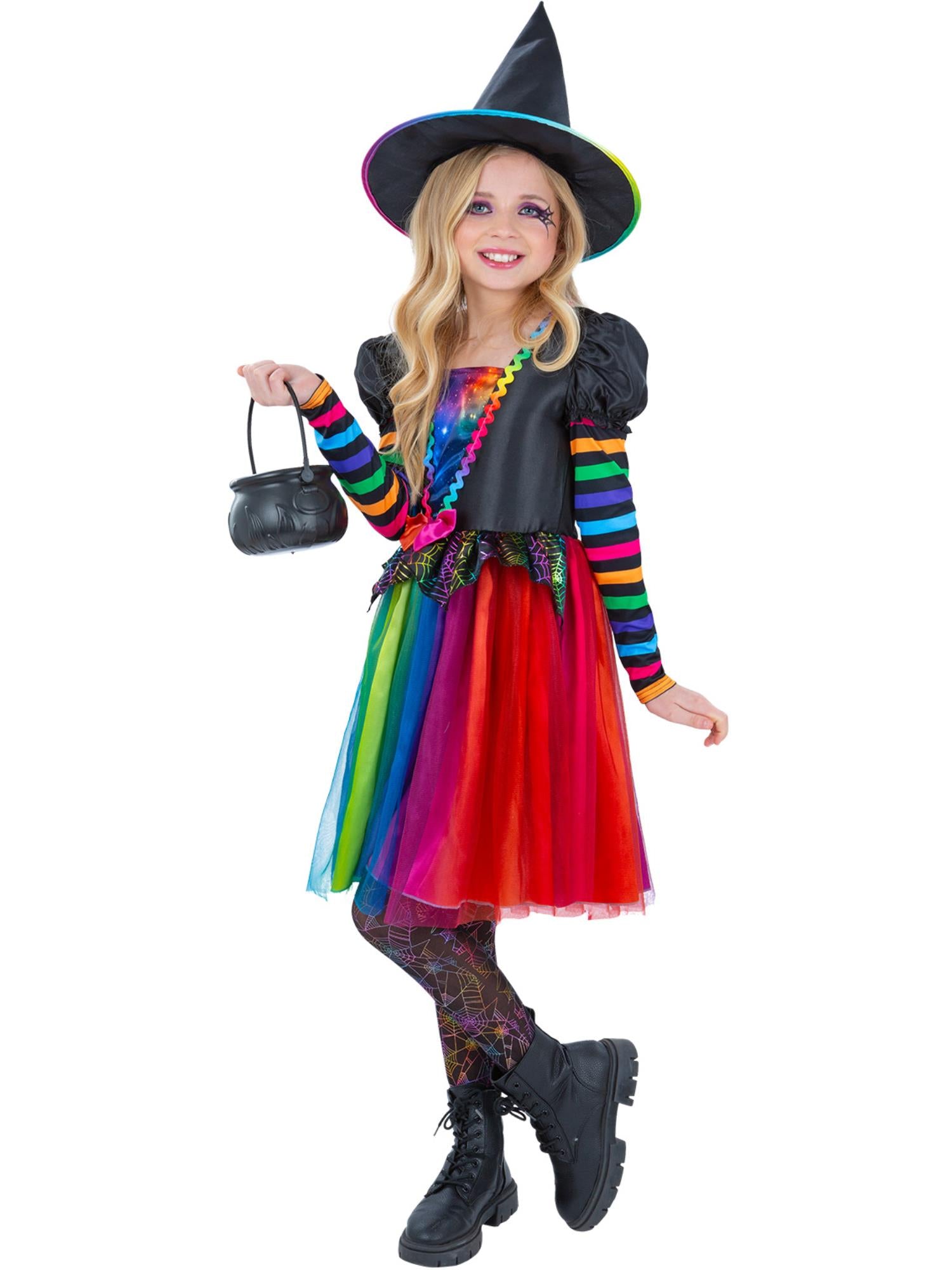 smiffys-fever-rainbow-witch-kost-m-m-dchen-3-tlg-bunt image 1