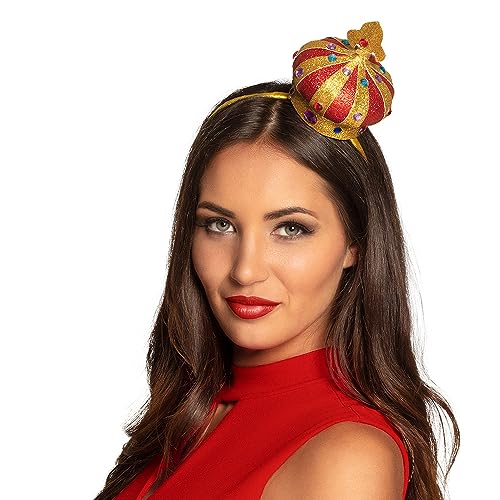 boland-headwear-haarreif-krone-gold-rot-diamanten image 2