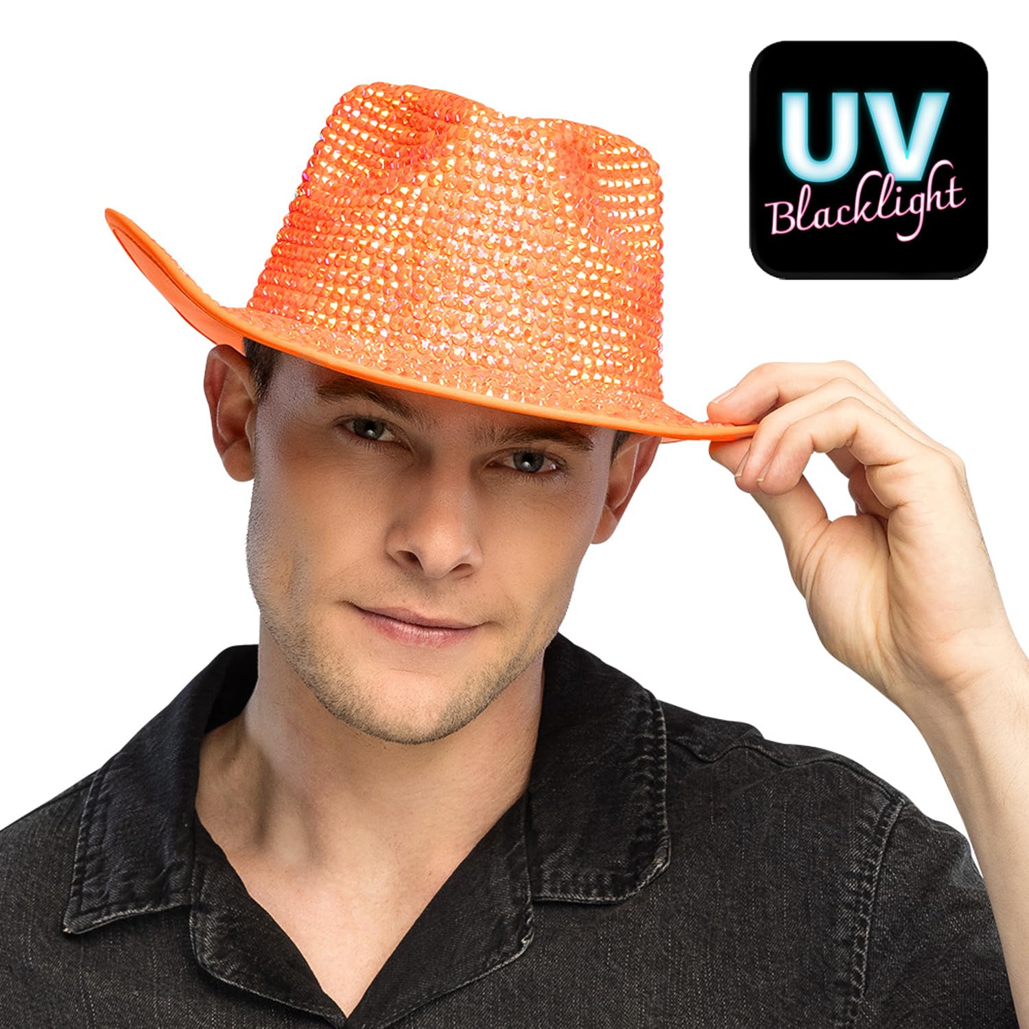 boland-aurora-uv-cowboyhut-western-neonorange image 2