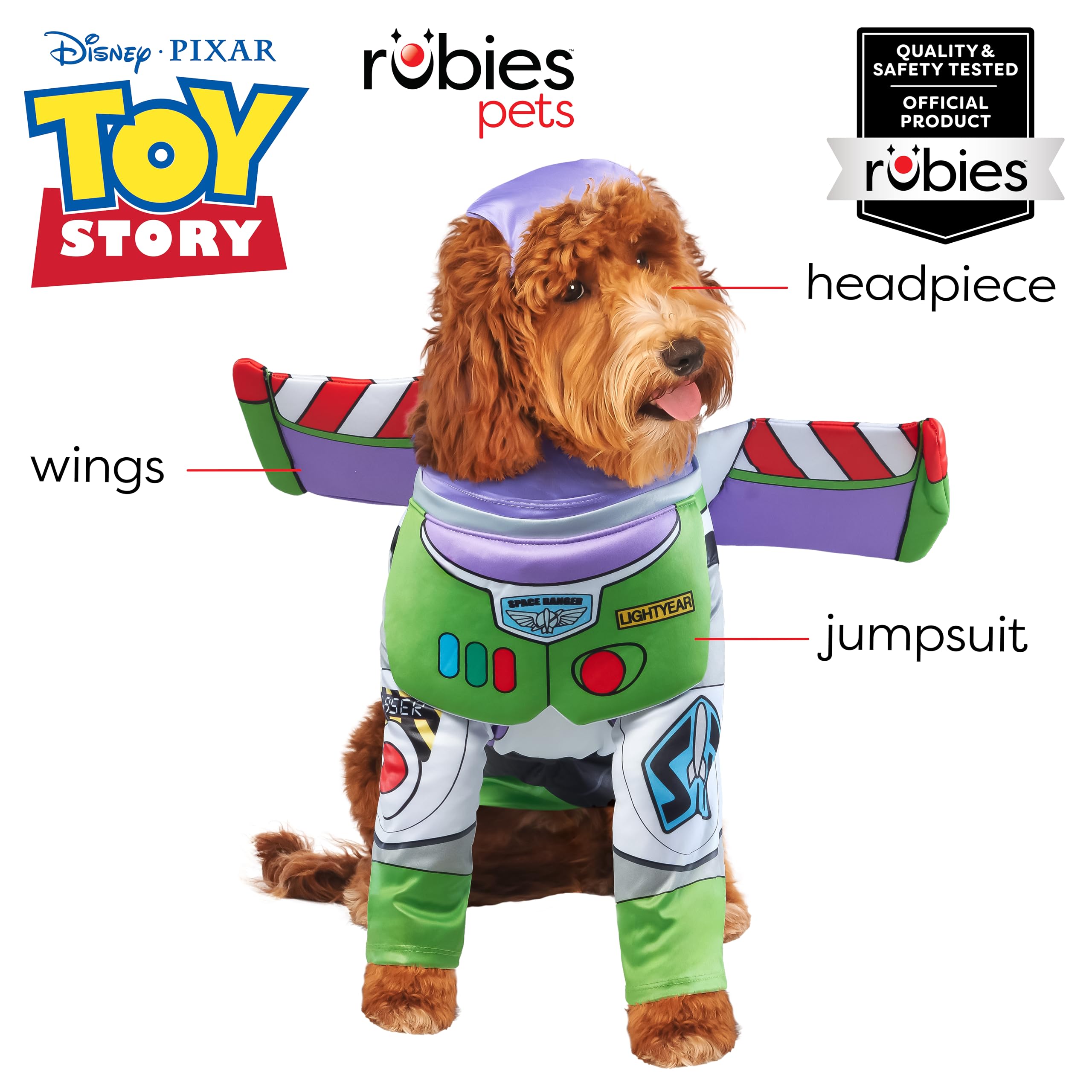 rubie-s-deluxe-toy-story-buzz-lightyear-hundekost-m-xl image 2