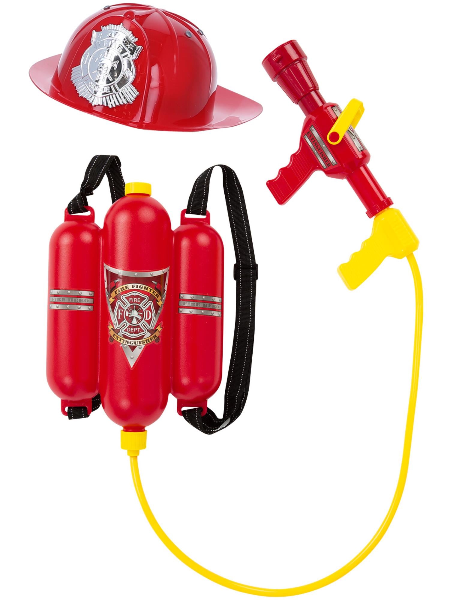 smiffys-fever-feuerwehr-super-soaker-kit-rucksack-rot-gelb image 2