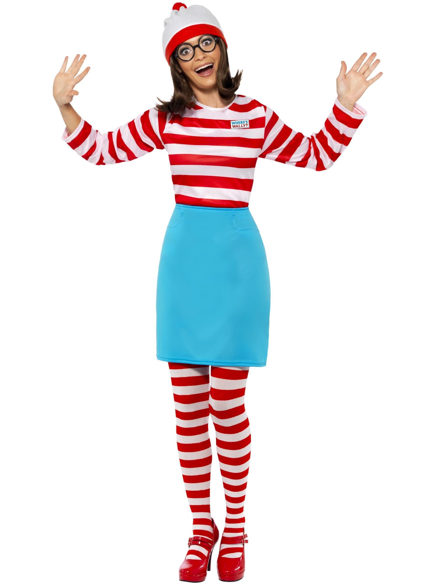smiffys-fever-wenda-where-s-wally-kost-m-damen-s-rot-wei image 1