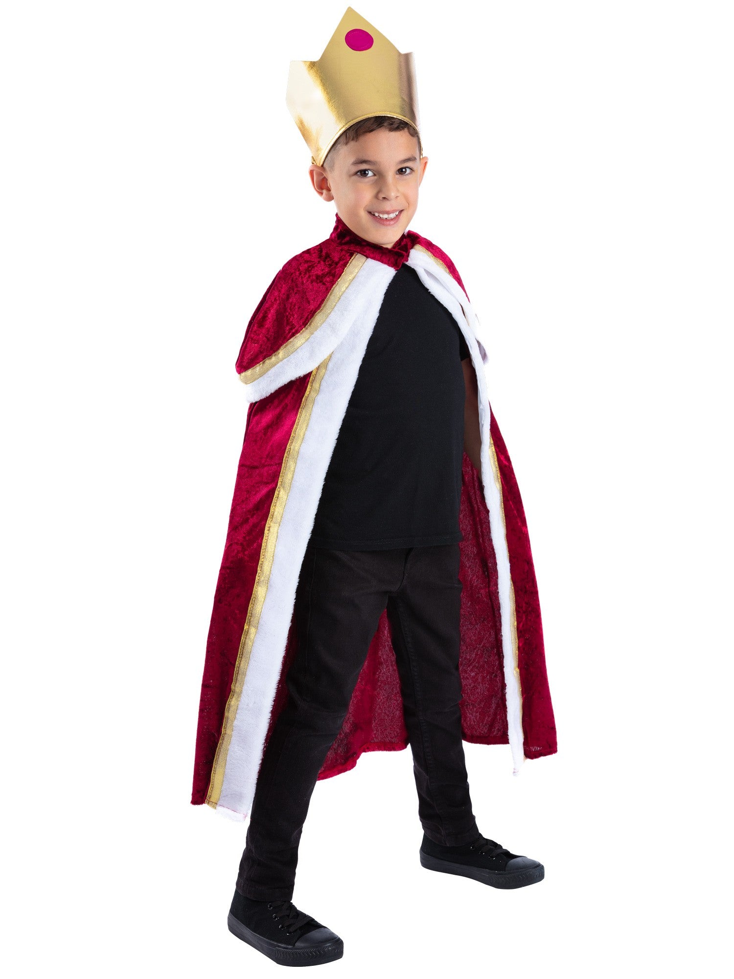 smiffys-fever-kiddy-king-k-nig-kost-m-kinder-lila-mit-krone image 4