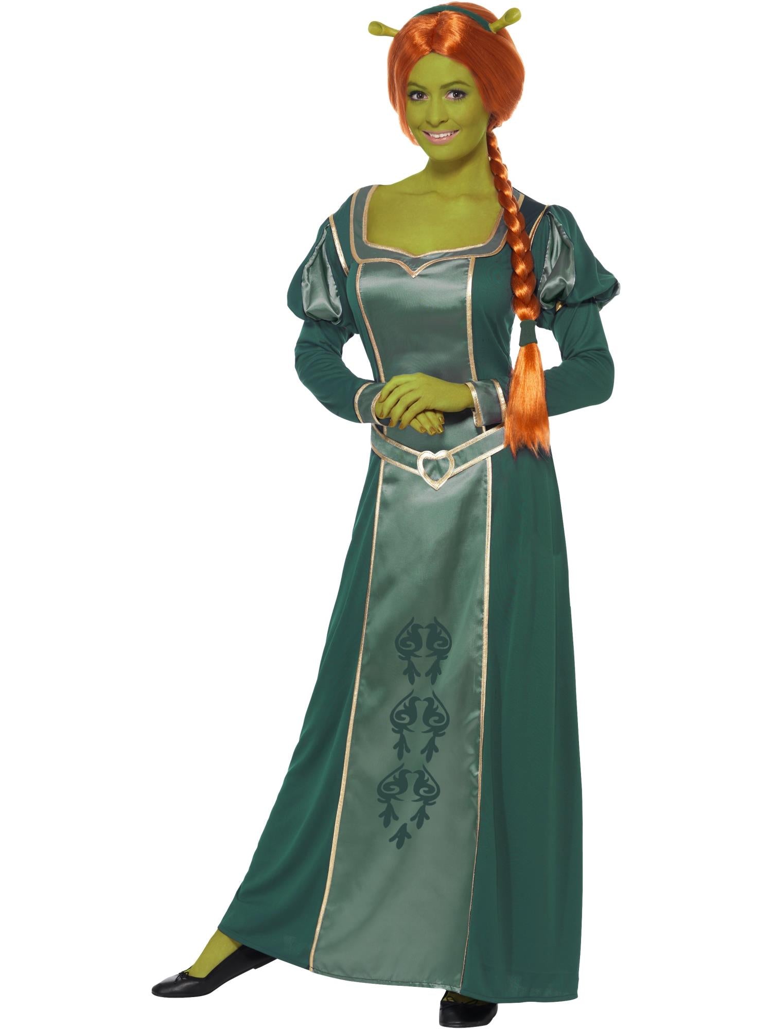 smiffys-fever-shrek-fiona-kost-m-kleid-per-cke-gr-n-m image 4