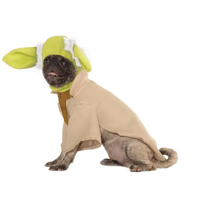 rubie-s-deluxe-yoda-hundekost-m-gr-e-s-mit-kopfbedeckung image 1