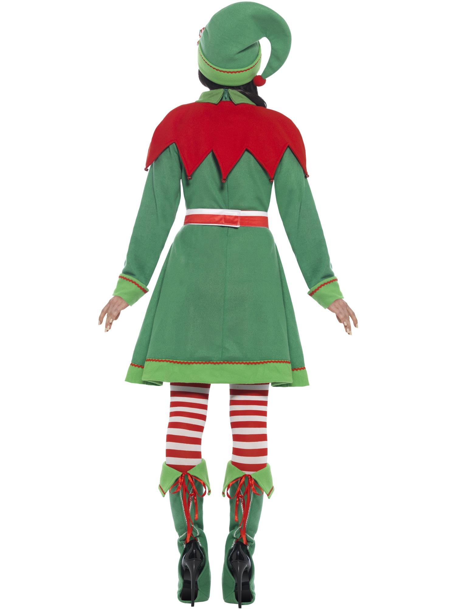 smiffys-fever-miss-elf-kost-m-damen-gr-n-6-tlg image 2