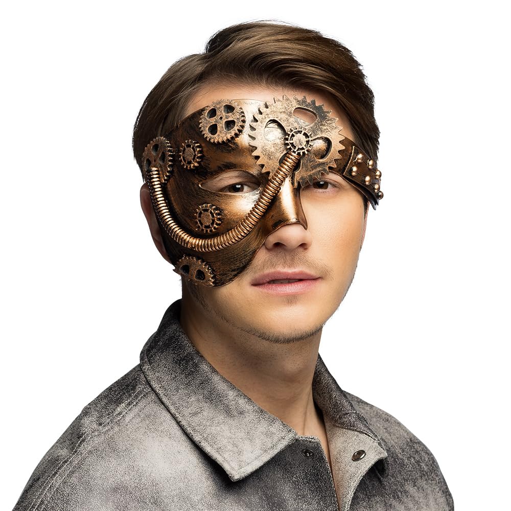 boland-steampunk-maske-operapunk-gesichtsmaske-kupfer image 2