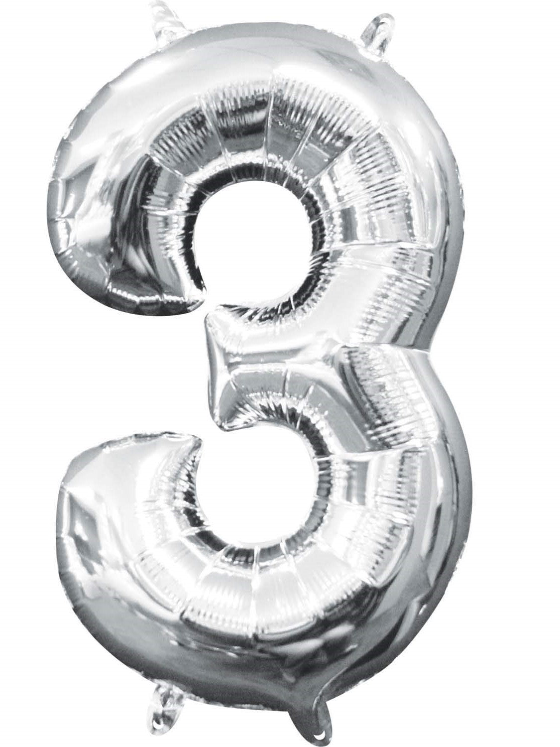 smiffys-fever-no3-folienballon-silber-zahl-3-metallic image 1