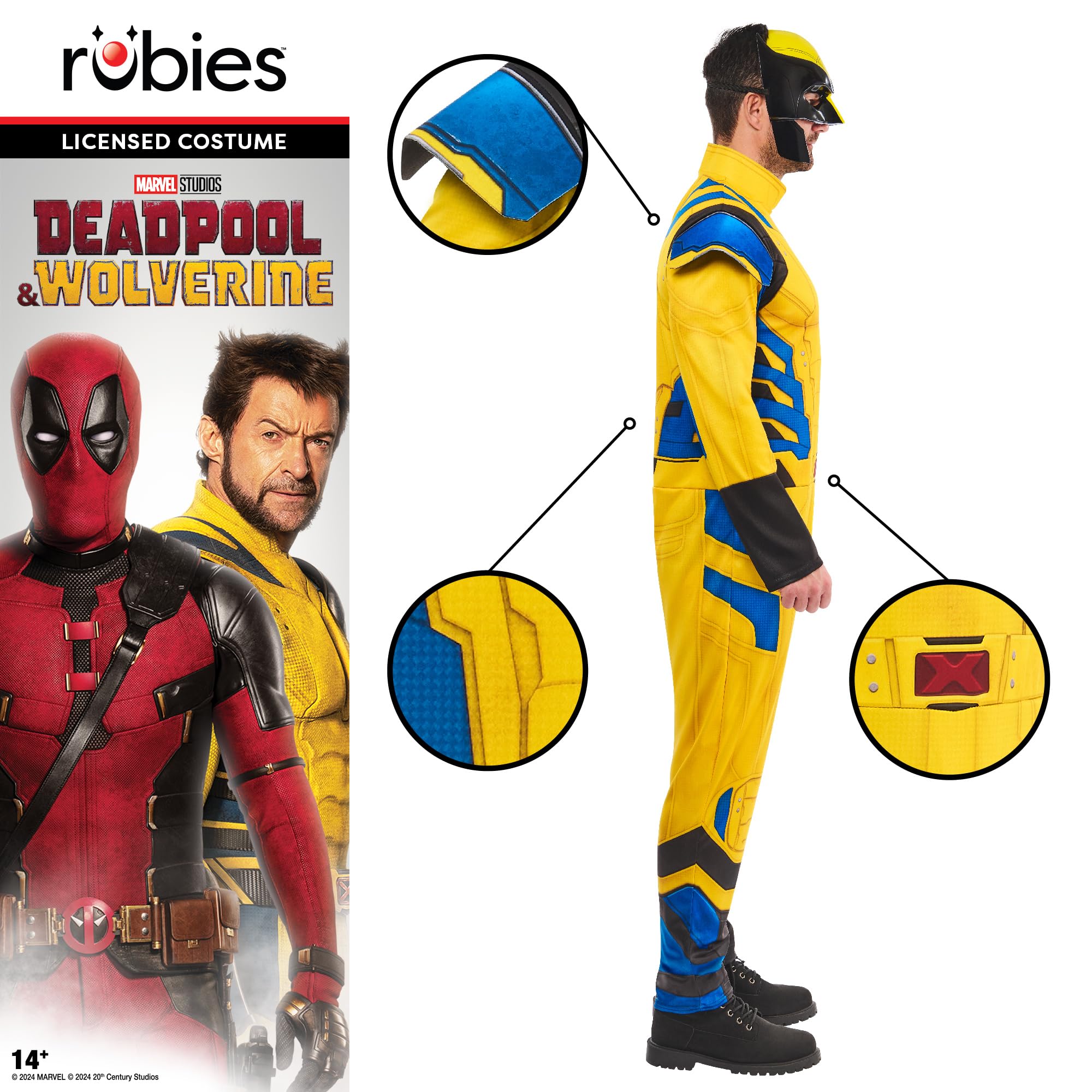 rubie-s-deluxe-wolverine-kost-m-gr-l-marvel-herren image 4