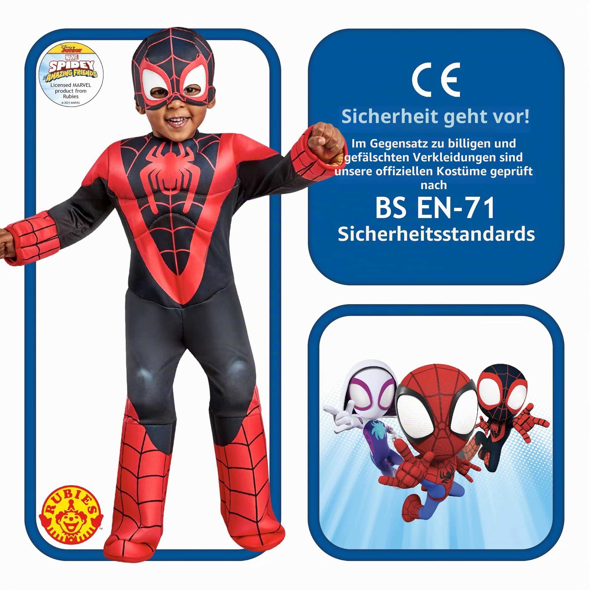 rubie-s-deluxe-spinn-kost-m-kleinkinder-3-4-jahre-marvel image 3