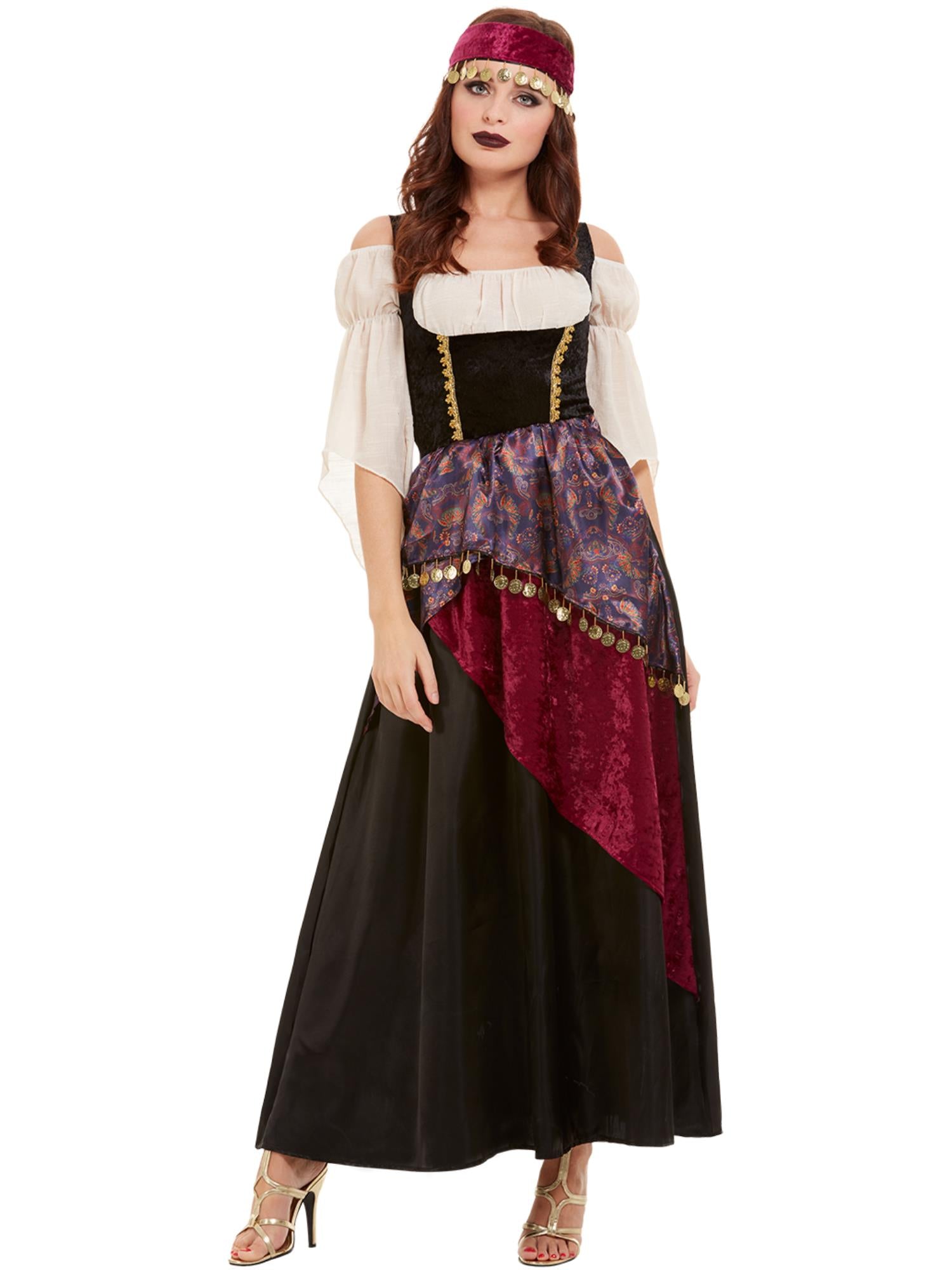 smiffys-fever-deluxe-fortune-teller-kost-m-schwarz-gr-l image 4