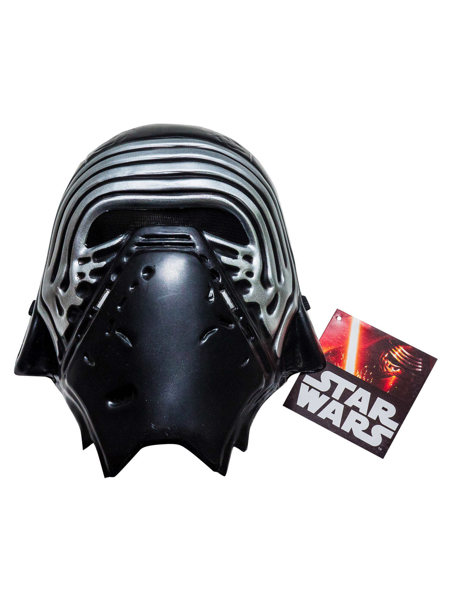 rubies-kylo-ren-maske-schwarz-metallic-pvc-mit-gummizug image 2