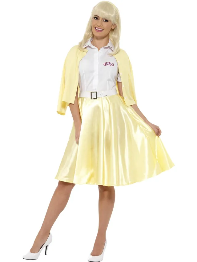 smiffys-grease-sandy-kostuem-damen-gelb-5-teilig image 1