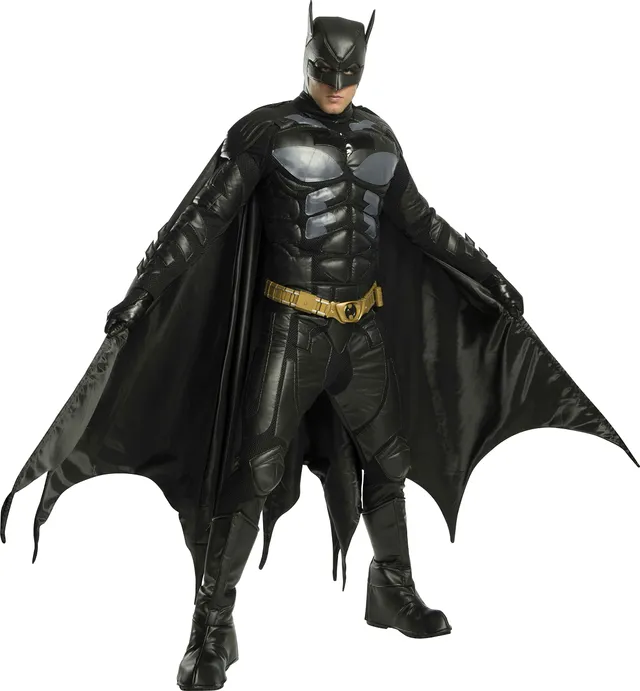 rubie-s-deluxe-dark-knight-batman-kost-m-l-schwarz-mit-maske image 1