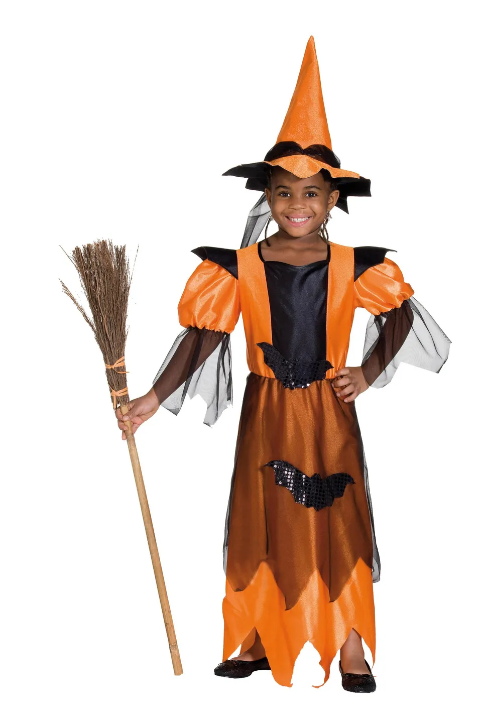 rubie-s-deluxe-midnight-witch-hexenkost-m-orange-gr-152 image 1