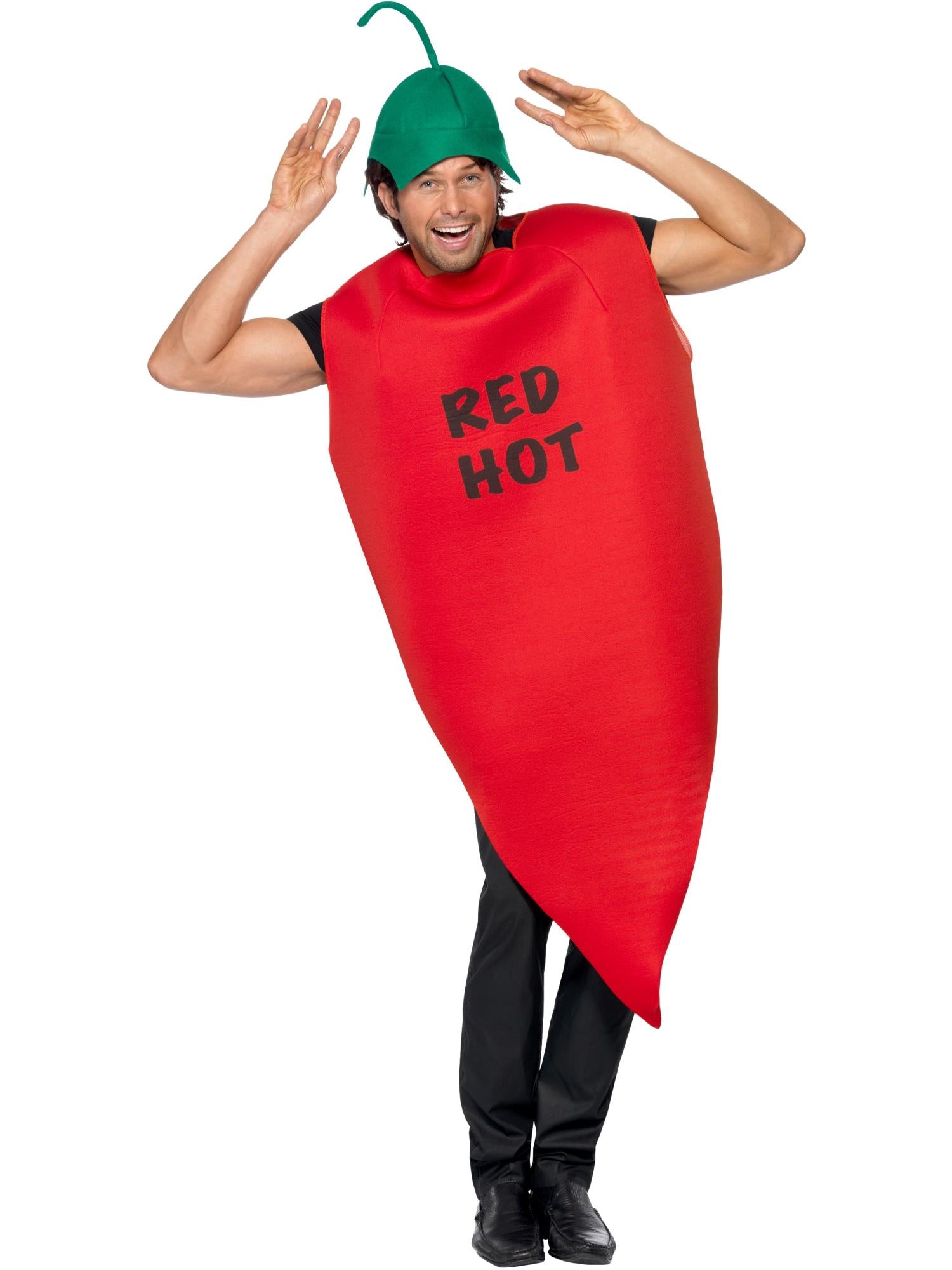 smiffys-fever-chili-kost-m-rot-tabard-mit-hut image 4