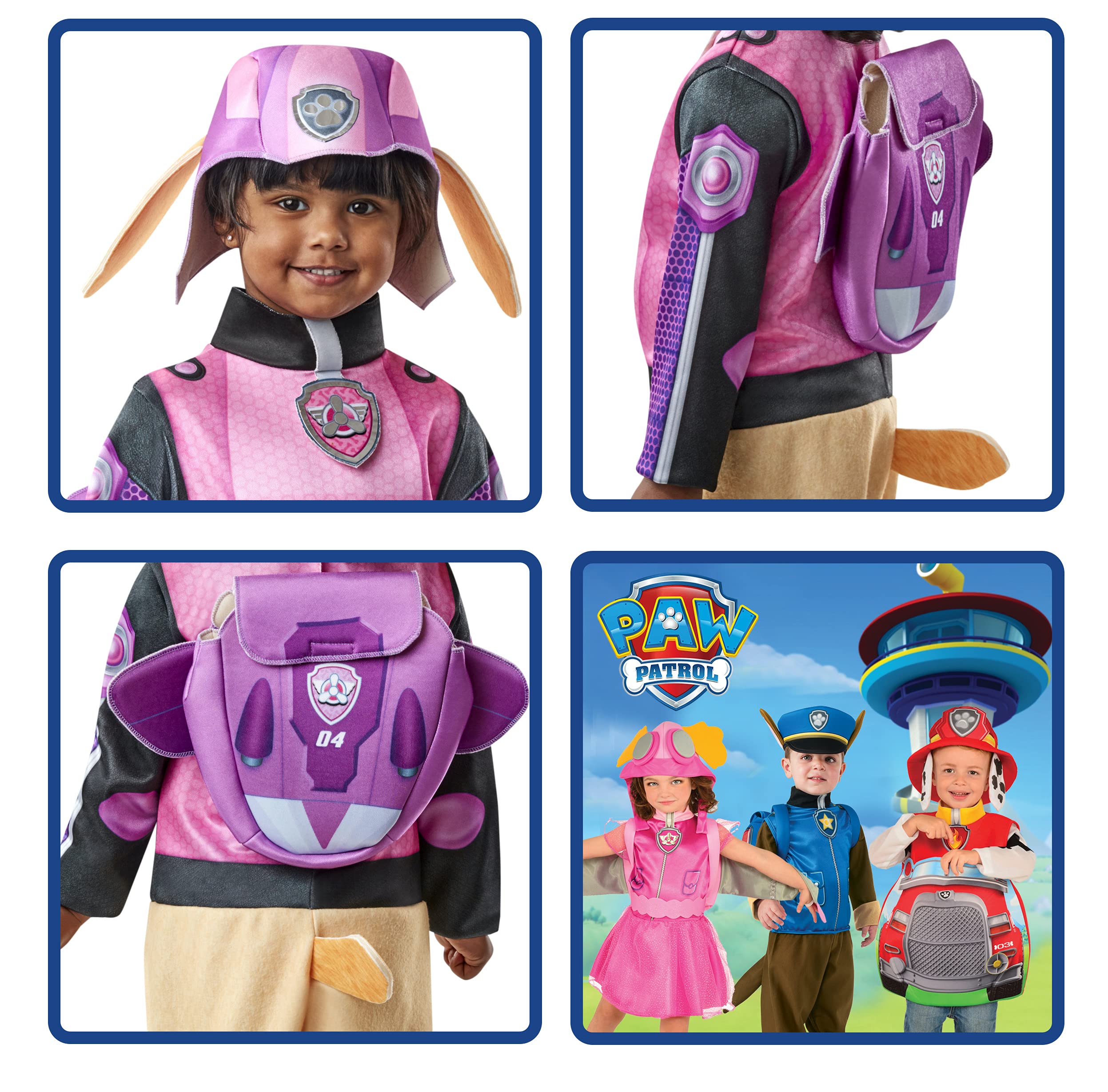 rubie-s-deluxe-paw-patrol-skye-kost-m-kleinkind image 4