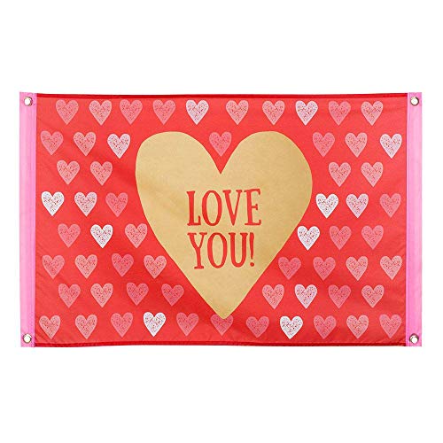 boland-love-you-fahne-60x90-cm-flagge-herz-rot-polyester image 2