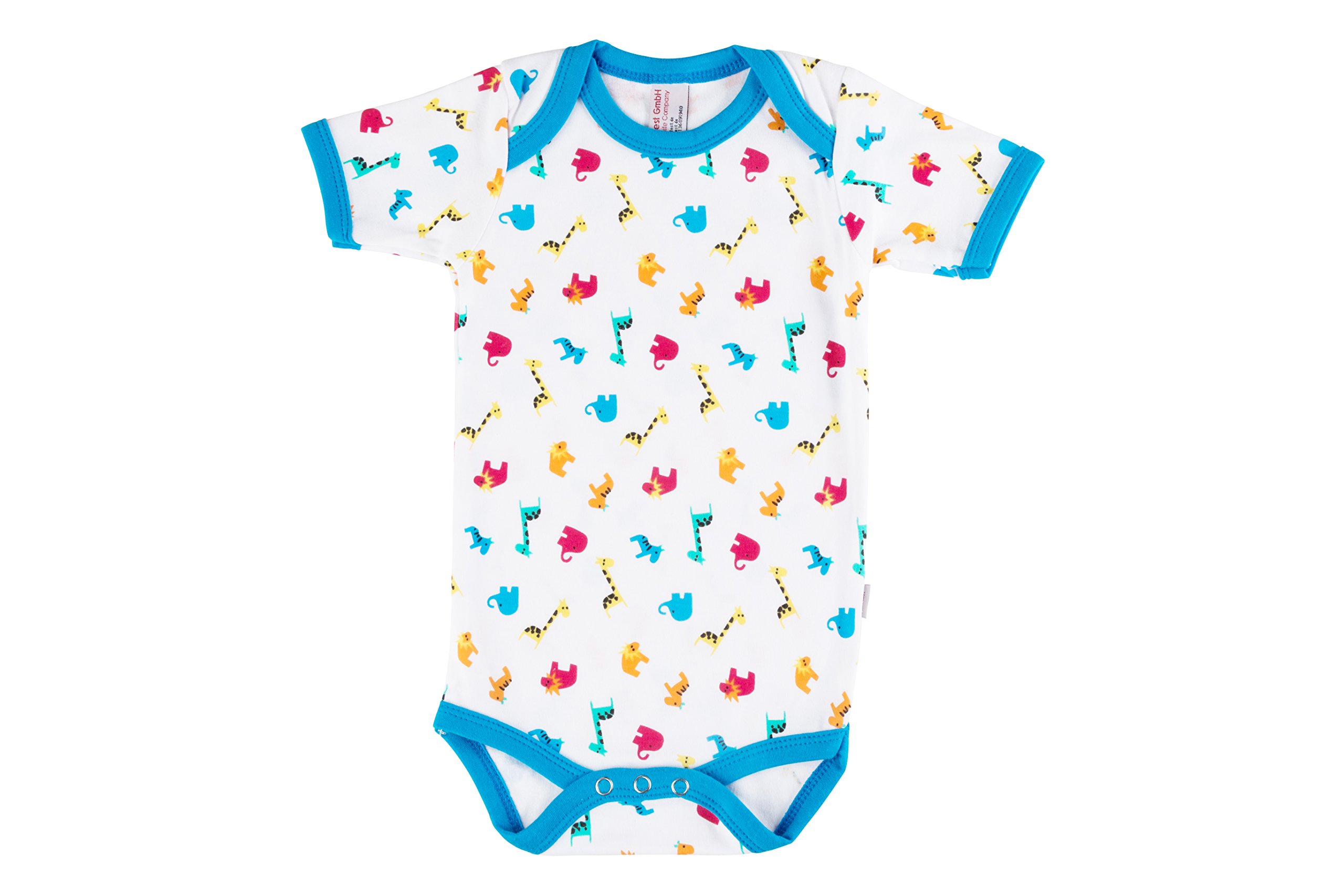 clinotest-nachwuchs-babybody-kurzarm-2er-set-74-80-bunt-blau image 1