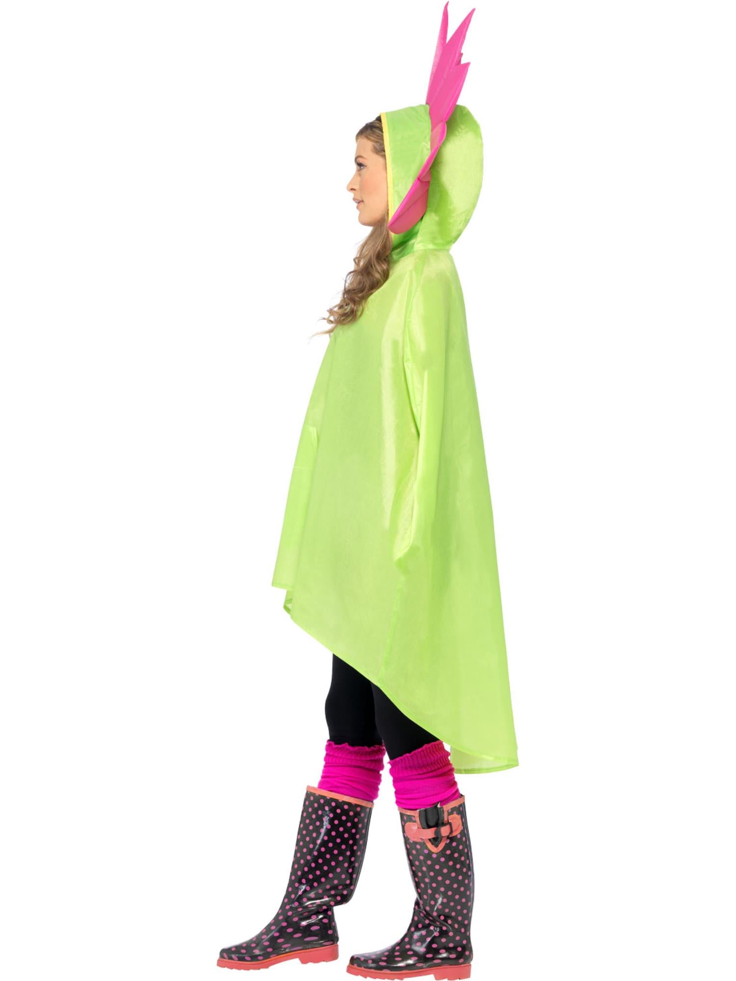 smiffys-fever-flower-party-poncho-gr-n-einheitsgr-e image 3