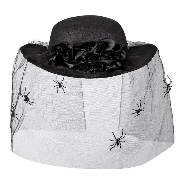 boland-headwear-spider-widow-hut-mit-schleier-schwarz-57-cm image 1