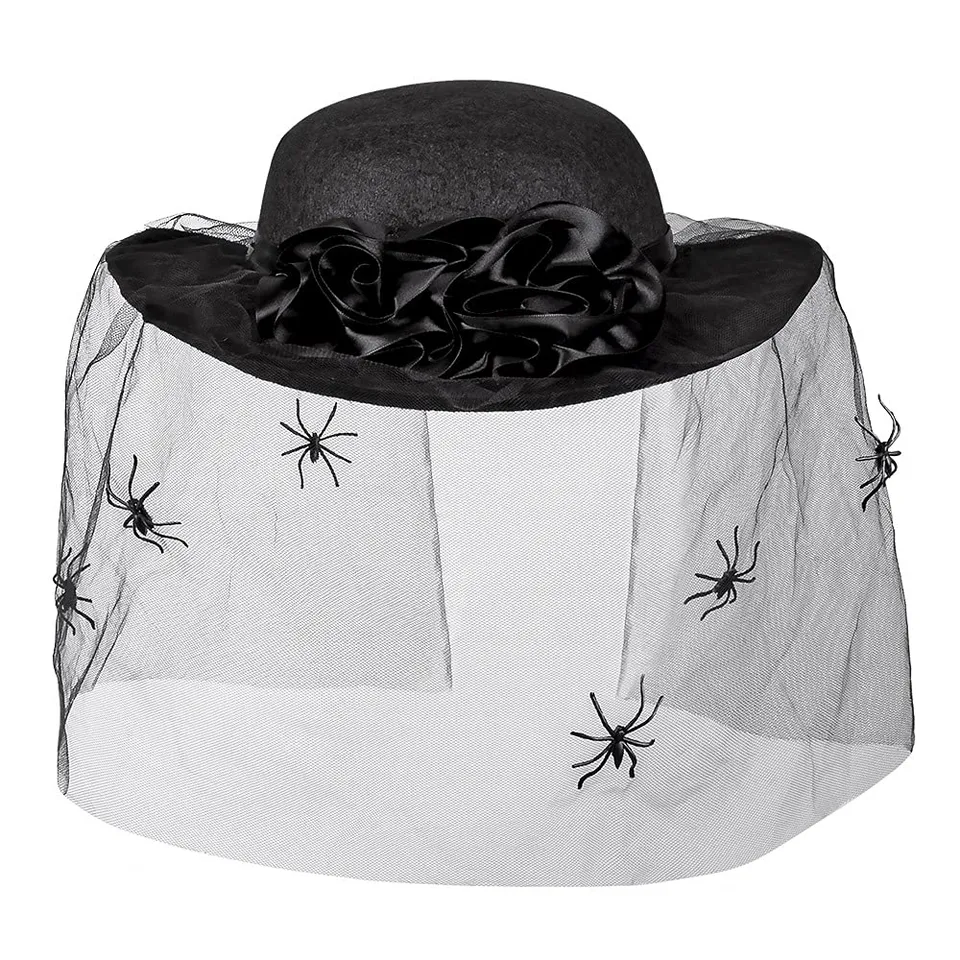boland-headwear-spider-widow-hut-mit-schleier-schwarz-57-cm image 1