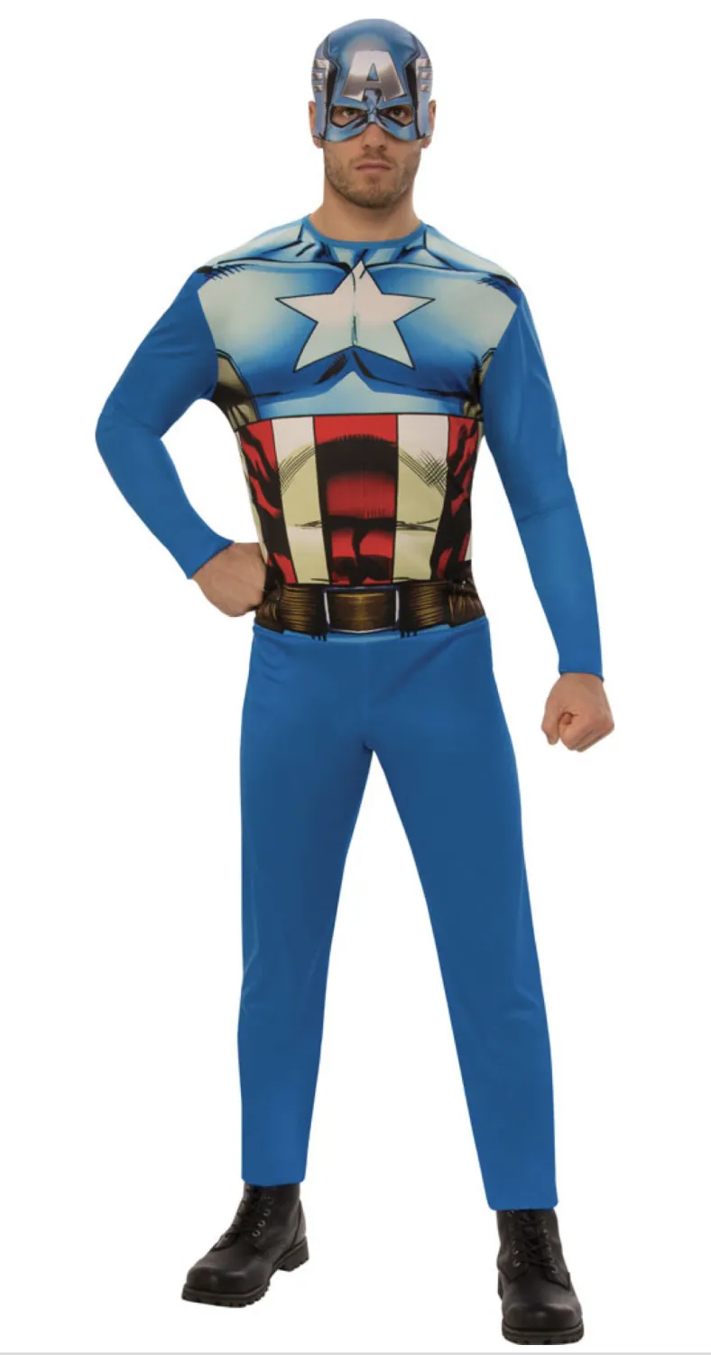 rubies-captain-america-erwachsenen-kost-m-superheld-anzug image 1