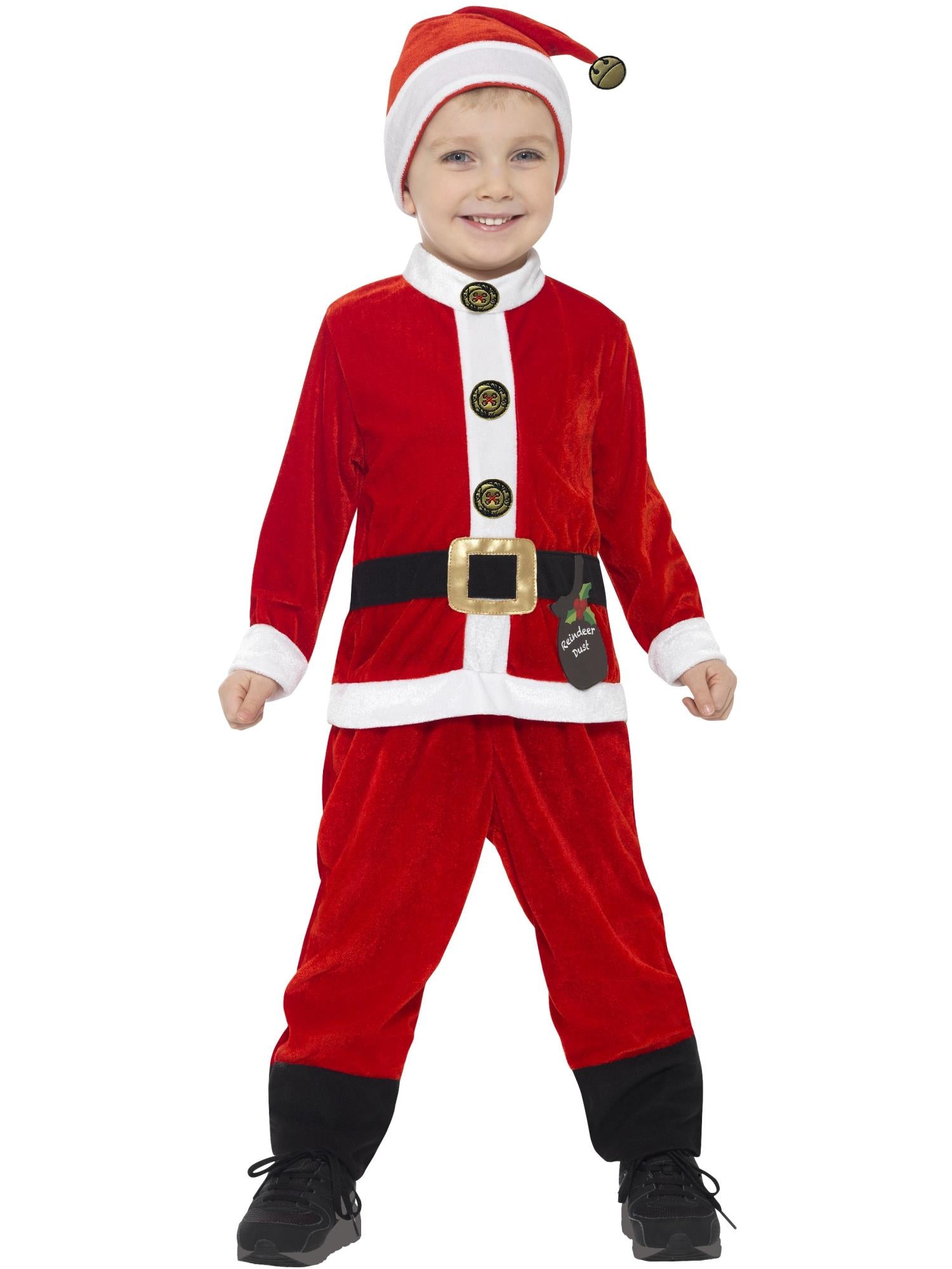 smiffys-fever-santa-kleinkind-kost-m-3-4-jahre-rot-wei image 1